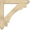 Ekena Millwork Merced Arts and Crafts Rough Sawn Bracket w/ Offset Brace, Douglas Fir, 6"W x 34"D x 34"H BKT0604X34X34MRC03RDF - alternate 3